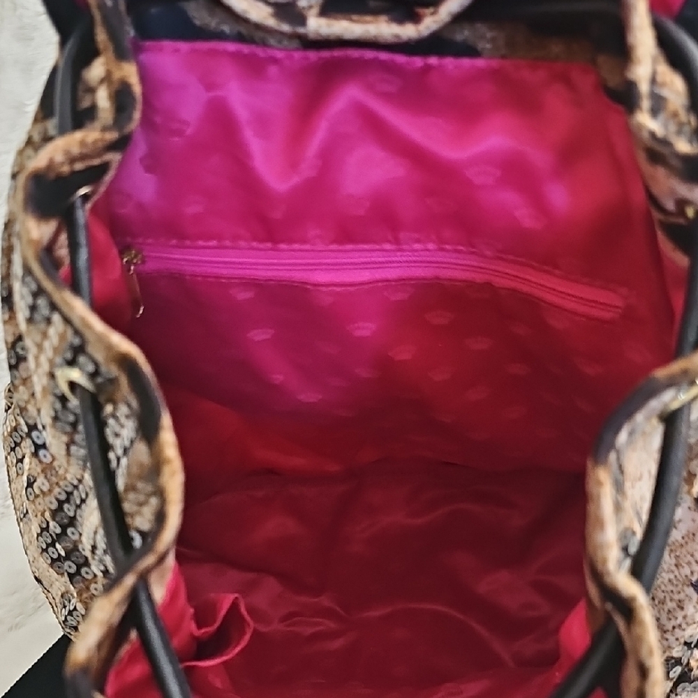Juicy Couture Brown and Black Leopard Backpack - Picture 17 of 17
